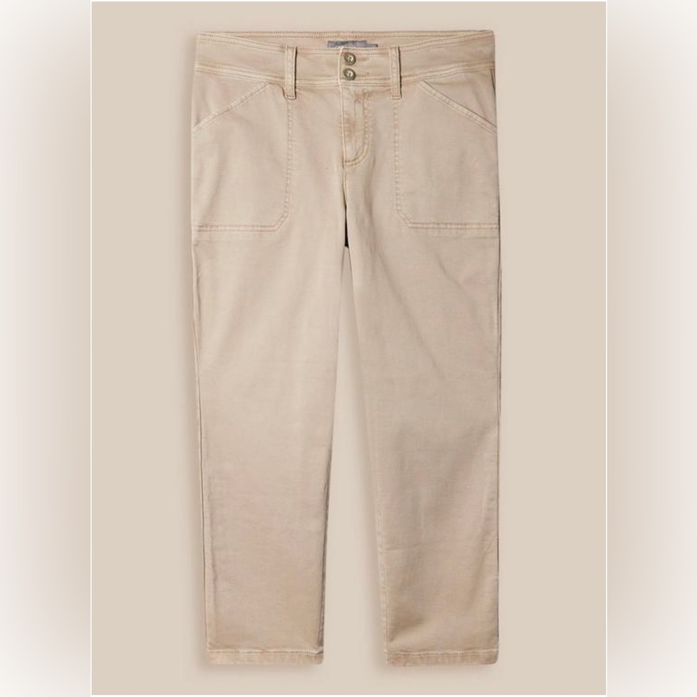 Torrid Crop aviator skinny stretch twill mid rise pants